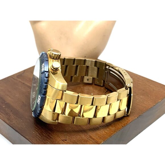 Invicta Men's Watch 24604 Pro Diver Quartz Chronograph Gold Steel Blue Dial 48mm - Picture 11 of 16